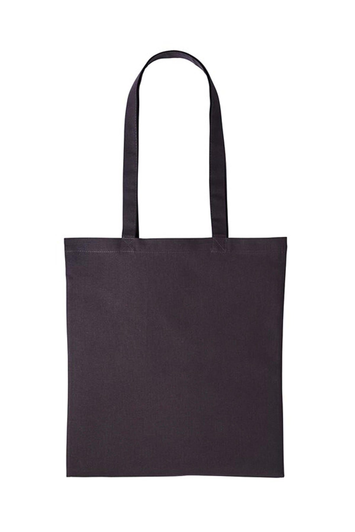 Custom Printed Cotton Shopper Long Handle Canvas Bag