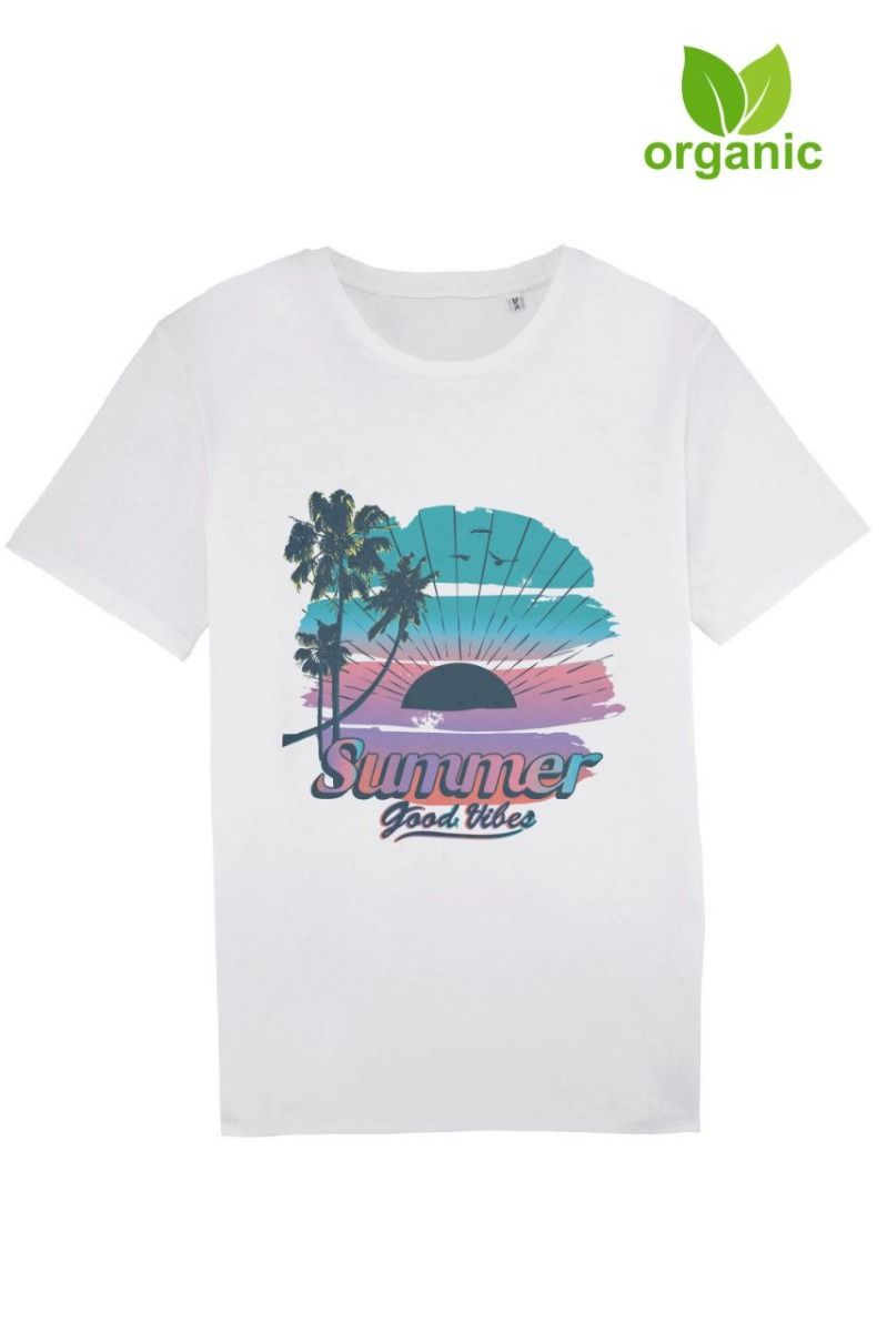 Summer Good Vibes Printed Organic T-Shirt (Pack of 4)