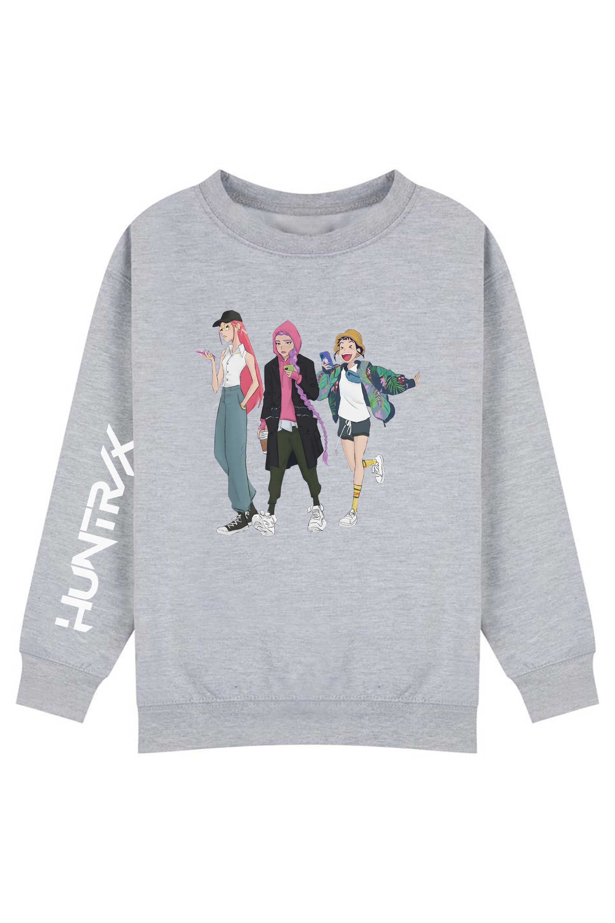 Kids Trendy Anime Girl K-Pop Graphic Sweatshirt