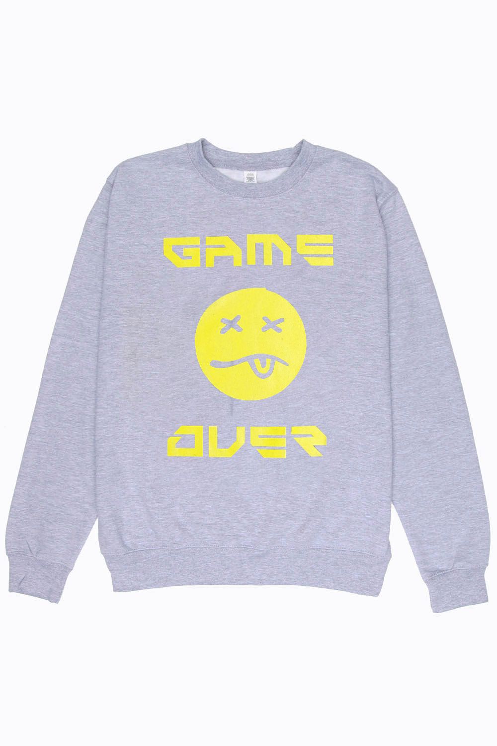 Game Over Slogan Basic Crew Neck Sweatshirt Pack of 6