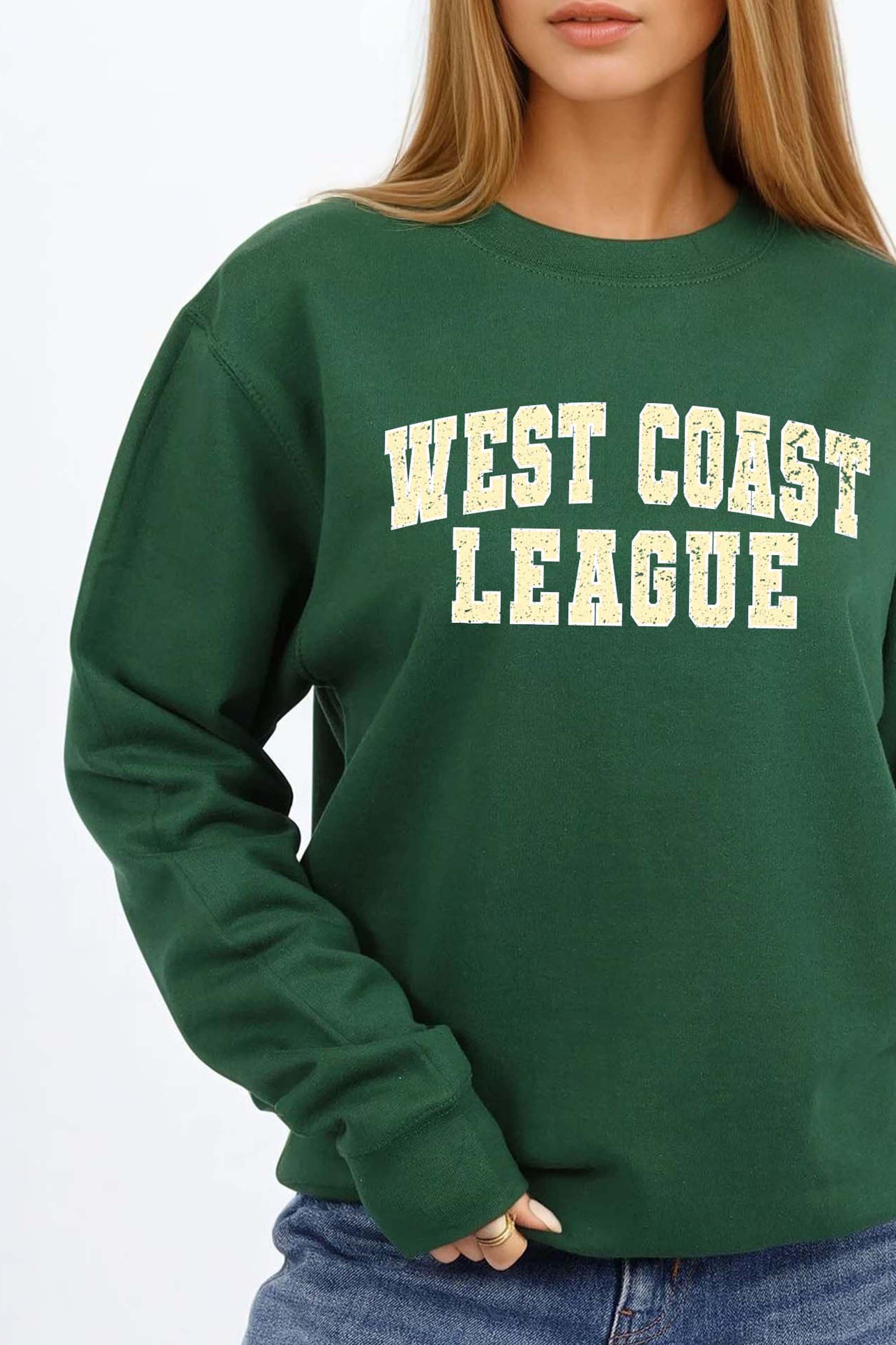 Vintage West Coast League Printed Sweatshirt