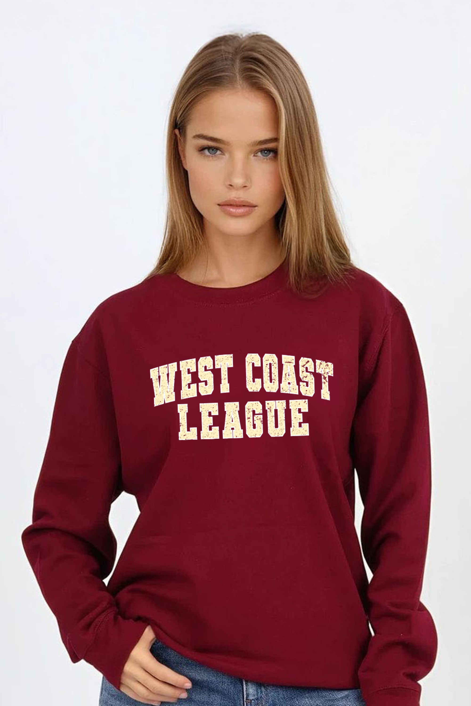 Vintage West Coast League Printed Sweatshirt