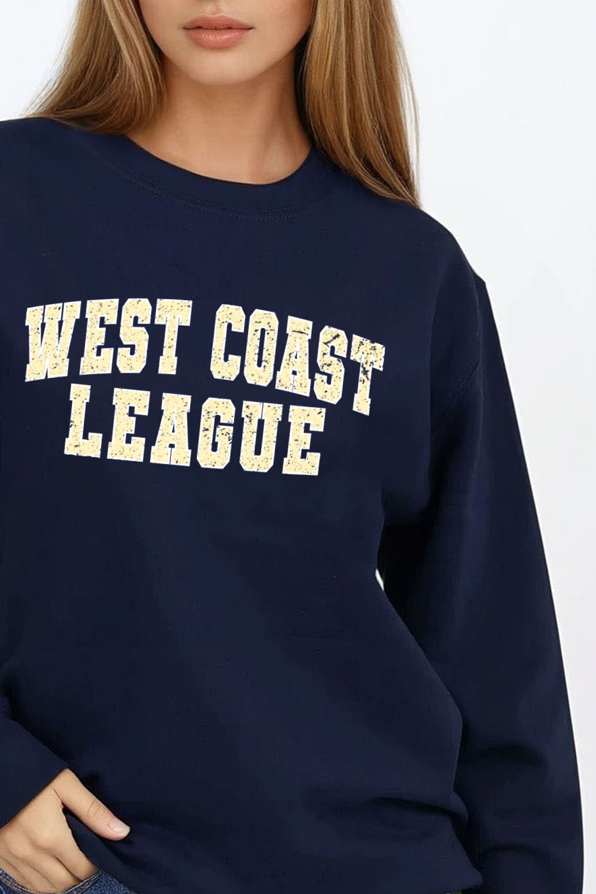 Vintage West Coast League Printed Sweatshirt