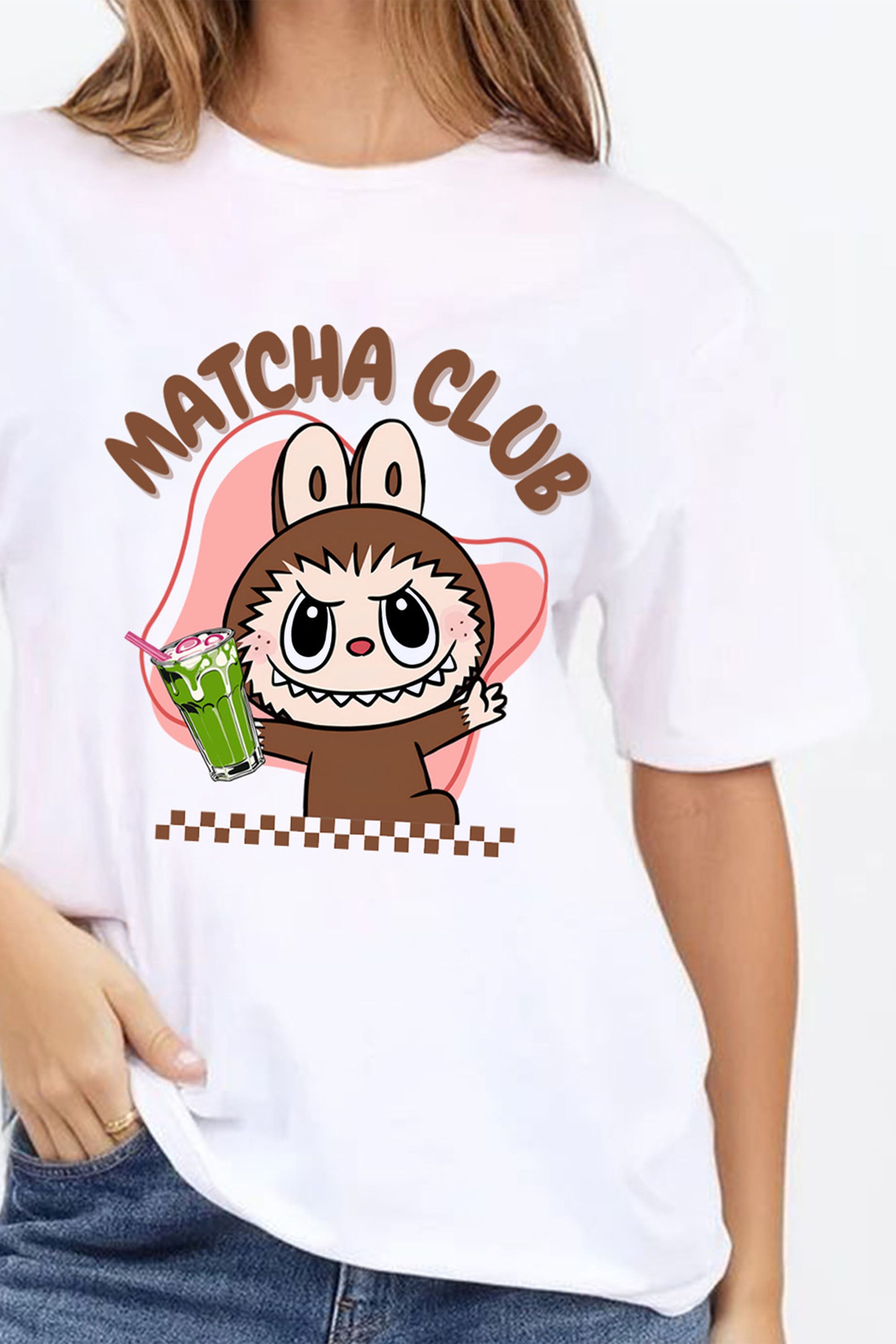 Regular Fit T-shirt in Labubu Matcha Print