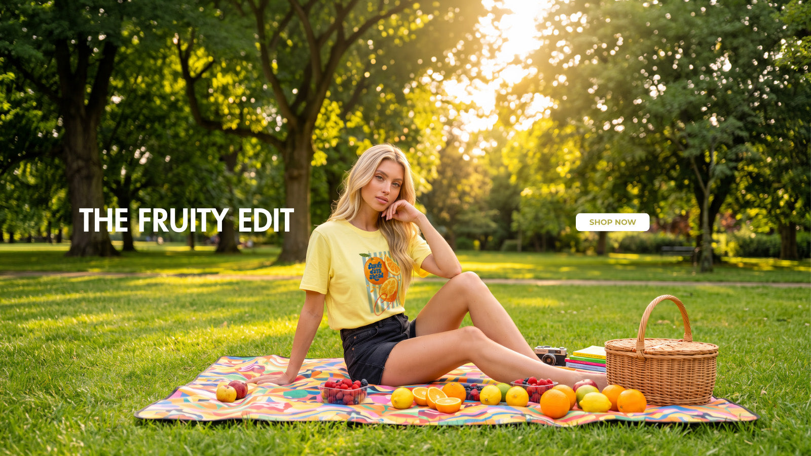 Wholesale fruity print T-shirts from Missi Clothing UK