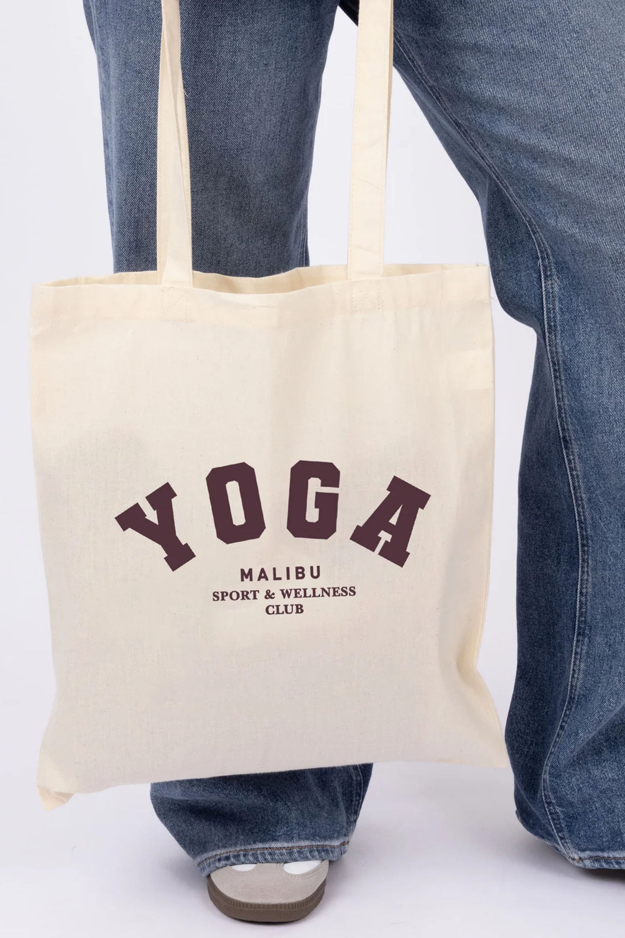 Yoga Printed Cotton Tote Bag